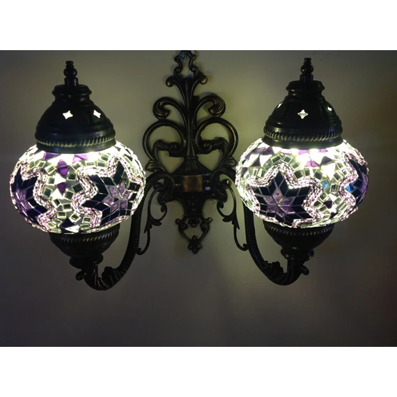 

Unique Turkish Handmade mosaic wall lamp, Turkish Hanging Mosaic Lamp Moroccan Mosaic