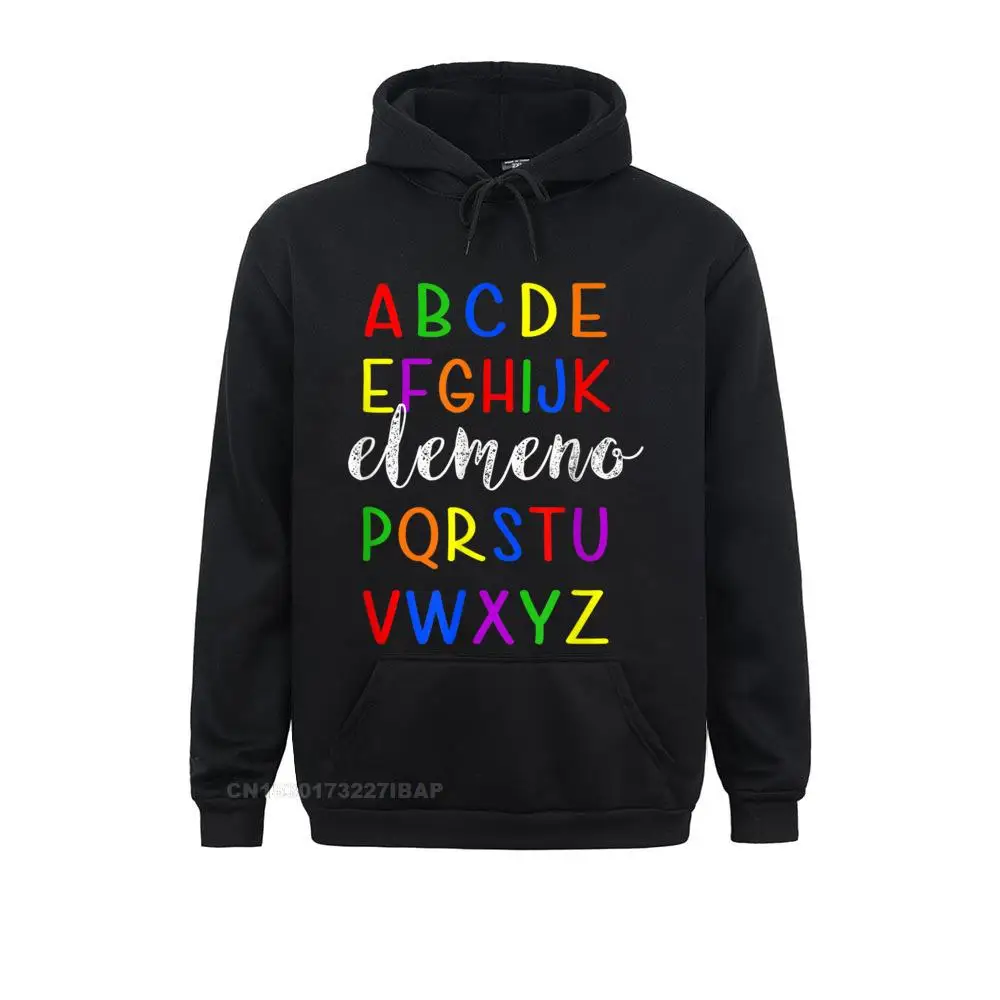 Teacher A B C Elemeno Funny Alphabet Back To School Shirt Hoodie Printed Hoodies Mens Sweatshirts Fitness Sportswears Newest