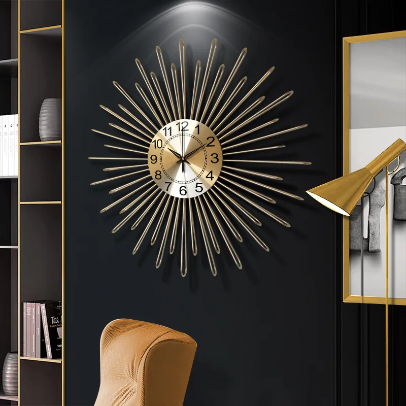 

Luxury Wall Clock Nordic Design Silent Large Fashion Wall Clock Home Decor Creative Gold Orologio Parete Wall Clocks BG50ZB
