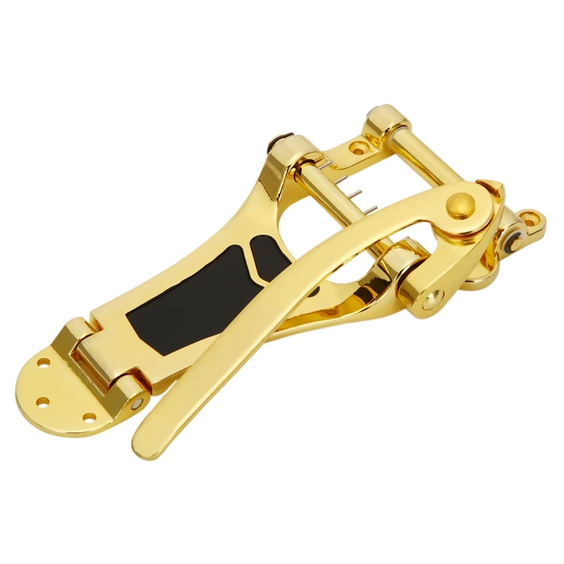 

Golden Tremolo Vibrato Bridge Tailpiece Hollow Body Archtop For Les Paul Guitar