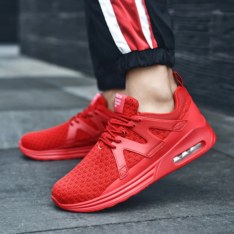 Tenis Hombre Men Tennis Shoes 2021 Sneakers New Trend Comfortable Sports Male Light Walking Jogging Trainers Black Zapatillas 46