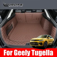 car trunk mats waterproof boot carpets car mat interior for geely tugella 2019 2020 2021 accessories