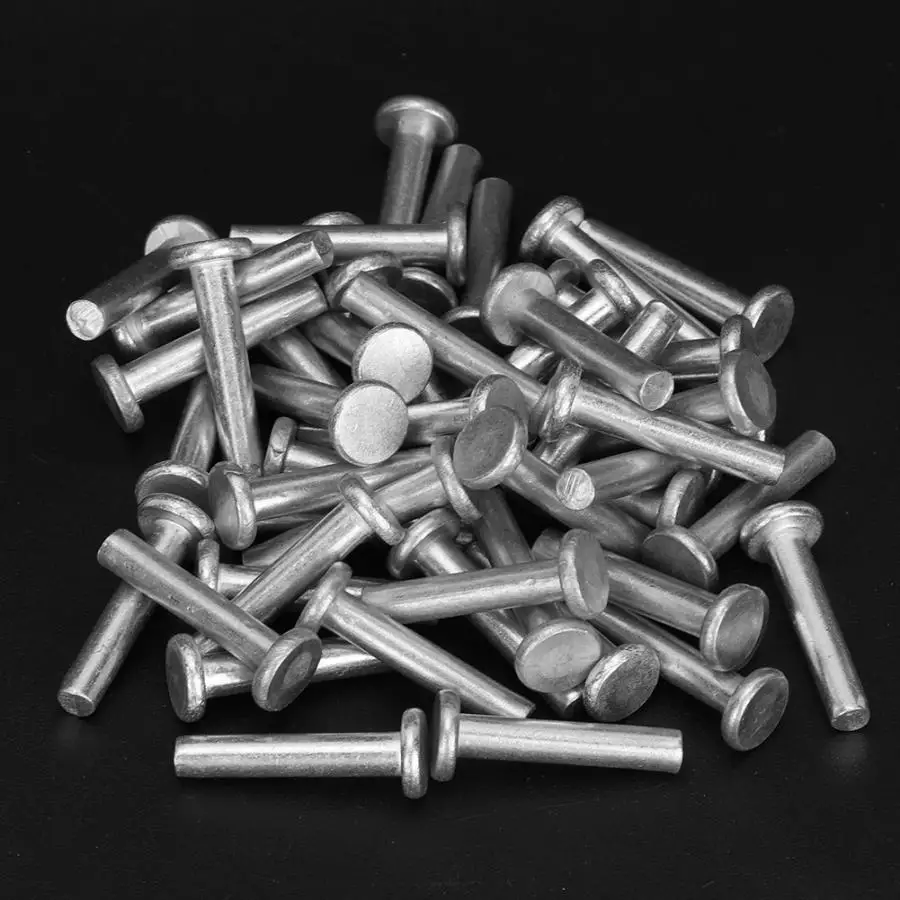 100 шт GB86 заклепки плоская головка Твердые M4 алюминий | Обустройство дома