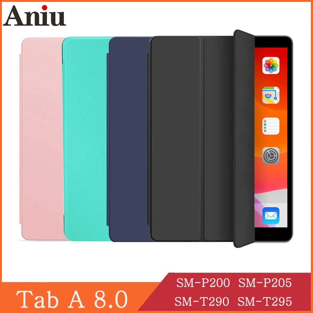 

Funda Samsung Galaxy Tab A 8.0 2019 SM-P200 SM-P205 SM-T290 SM-T295 case for Tab A 8 P200 P205 T290 T295 flip cover stand capa