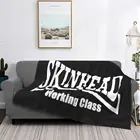 Одеяло Skinhead 1958 рабочего класса, покрывало на кровать, летнее клетчатое пушистое Клетчатое одеяло, домашний текстиль, роскошное