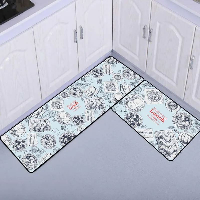 3D печатается анти-скольжения Ванная комната Водонепроницаемый коврик кухонный, маслоустойчивый ковры Крытый Спальня ковер при входе напольный коврик