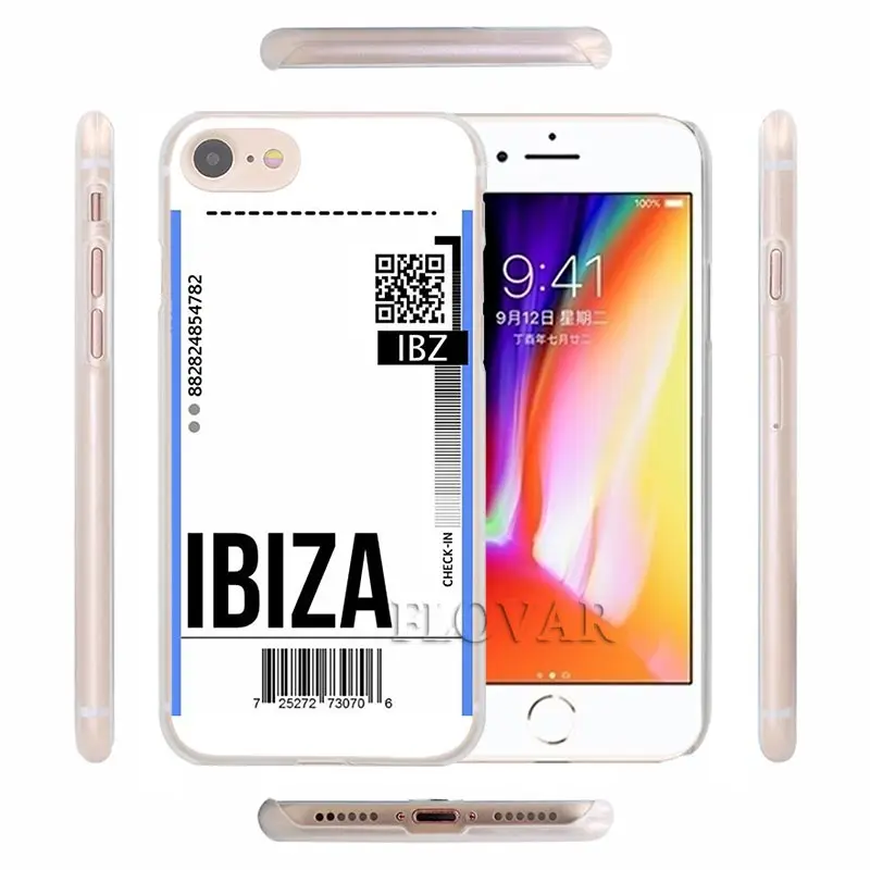 

Fly Ticket AIR tickets Travel Label Country Case for iPhone 11 Pro 7 8 XR SE 2020 X XS MAX 11 Pro MAX 7+ 8+ 6 6s Plus 5S Cover
