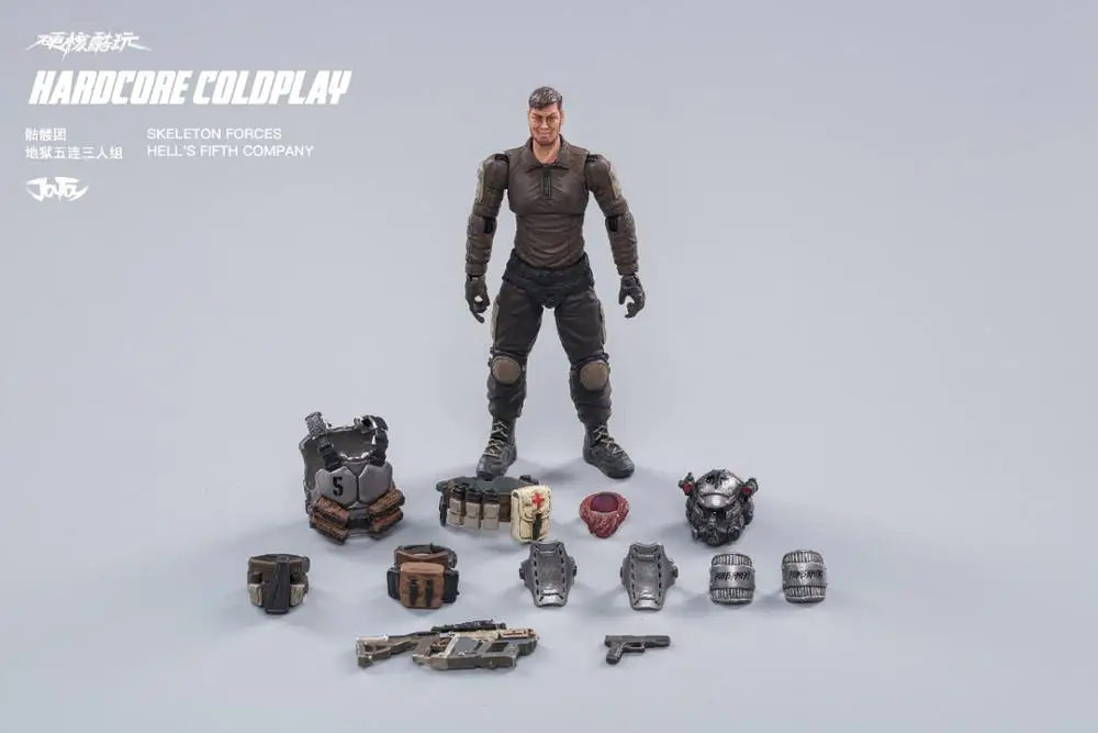 Экшн фигурки JOYTOY 1/18 (2 шт./компл.) модель питого военного солдата Хелла коллекция