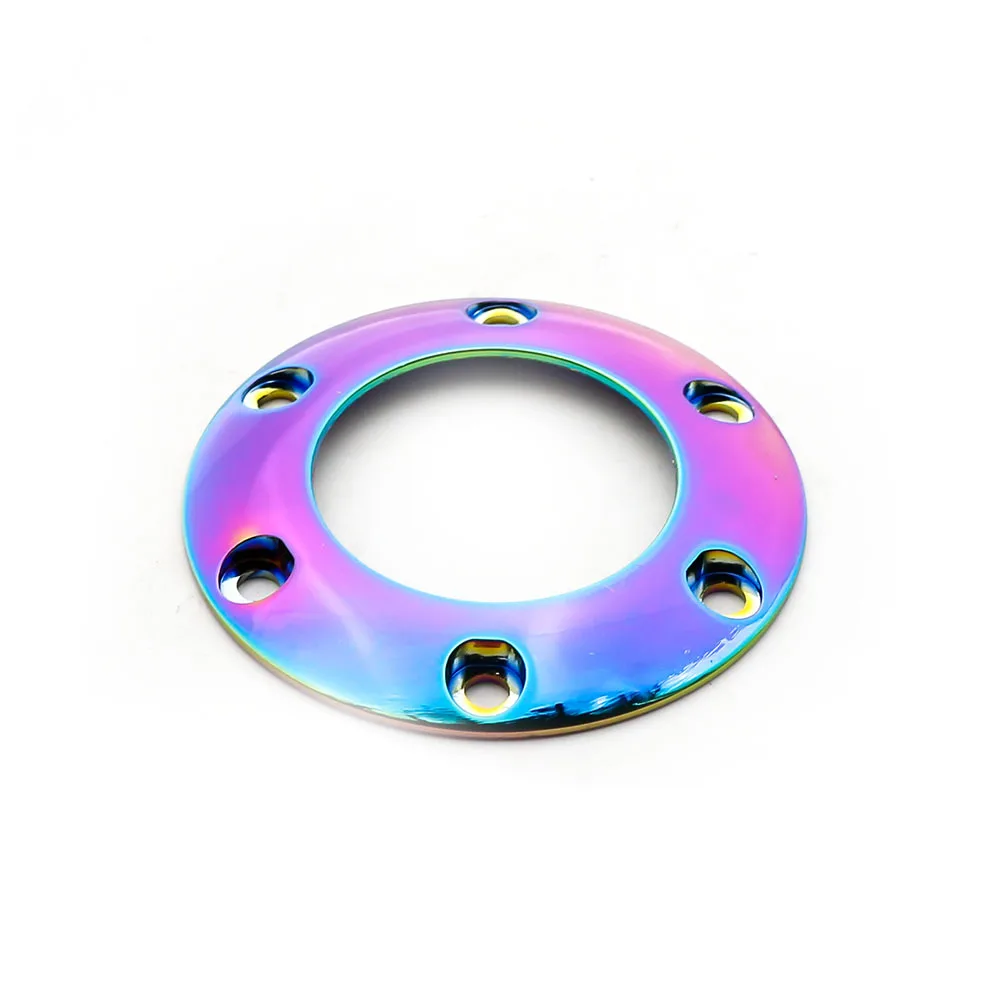 

​Universal Car Steering Wheel Horn Button Retainer Ring Cover Cap Chromatic Colorful Edge For Auto Styling Accessories Aluminum
