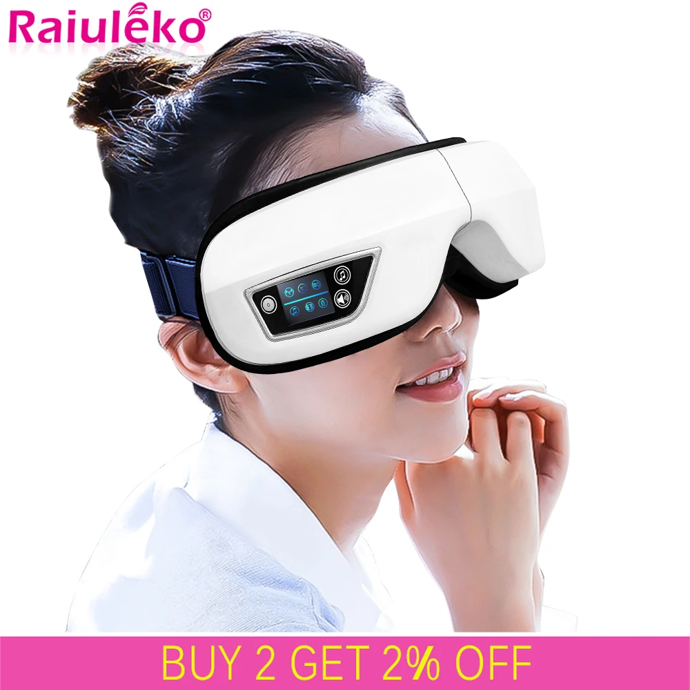 Умный массажер для глаз музыкальная магнитная маска давление воздуха Bluetooth