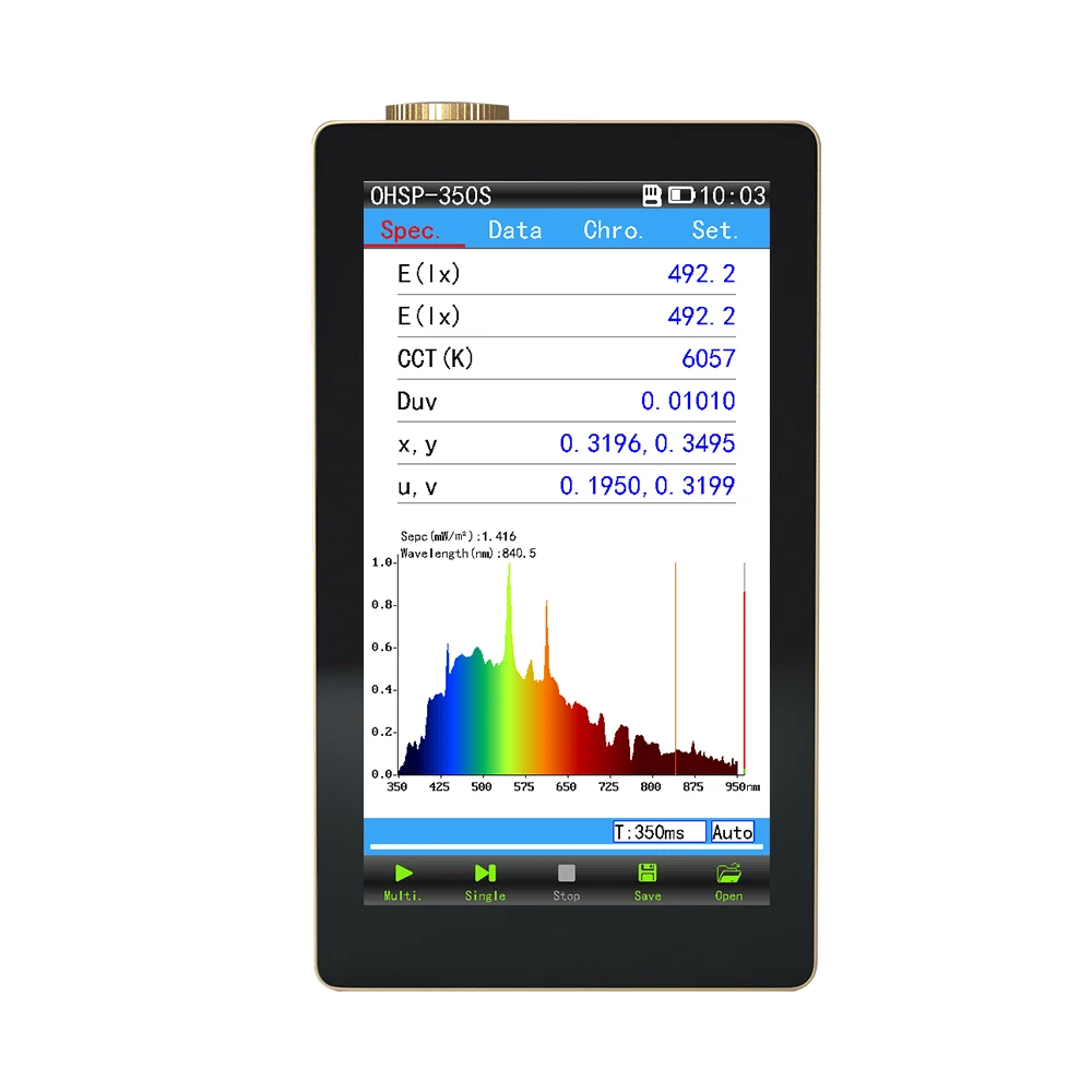 

350-950 nm portable spectrophotometer light lux sensor infrared sensor OHSP350S