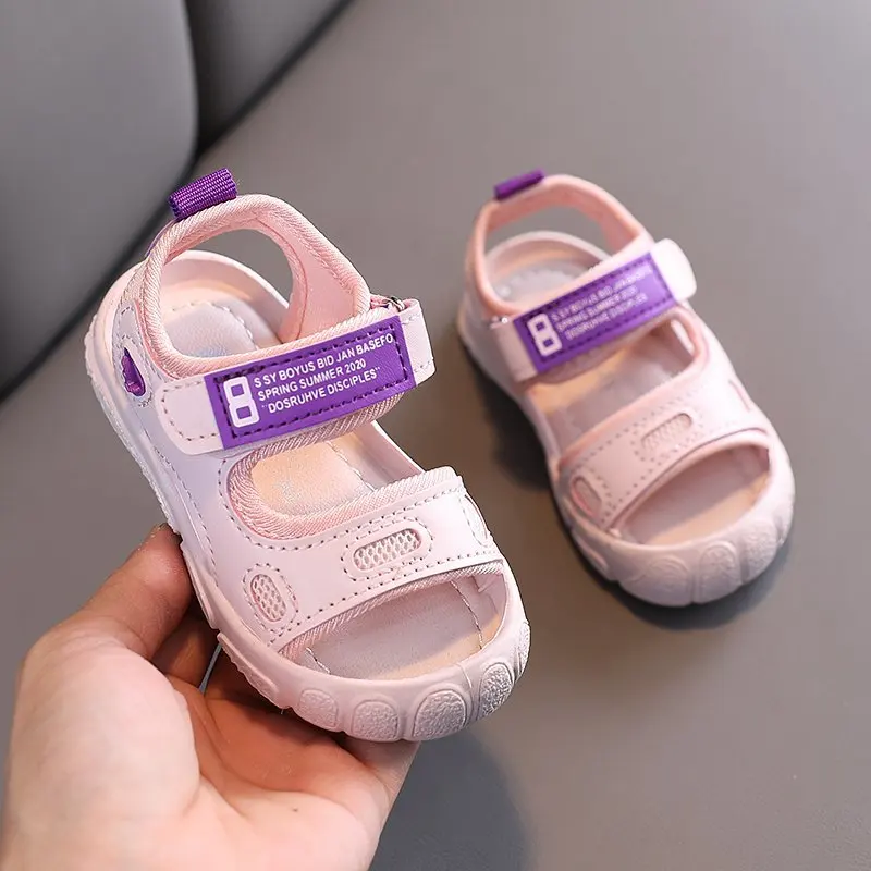 Сандалии детские из ПУ кожи Нескользящие для пляжа мальчиков и девочек разные