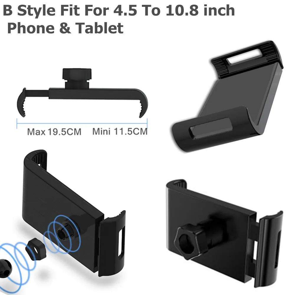 Держатель для кухонного планшета металлический зажим с вращением на 360 градусов