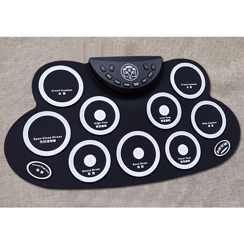 Переносной электронный ручной барабан для музыкального оборудования и аксессуаров на открытом воздухе.