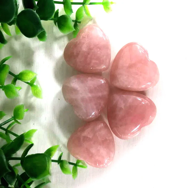 

Free Shipping Natural Crystal Rose Quartz Shape Crystal Hand Carved Rough Stone Healing Gemstone DecorR