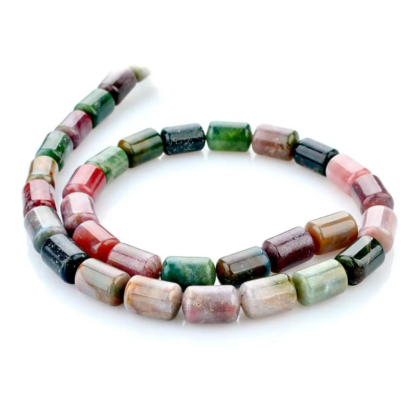 Натуральный камень бисер Гладкий индийский каменные бусины ювелирные изделия и