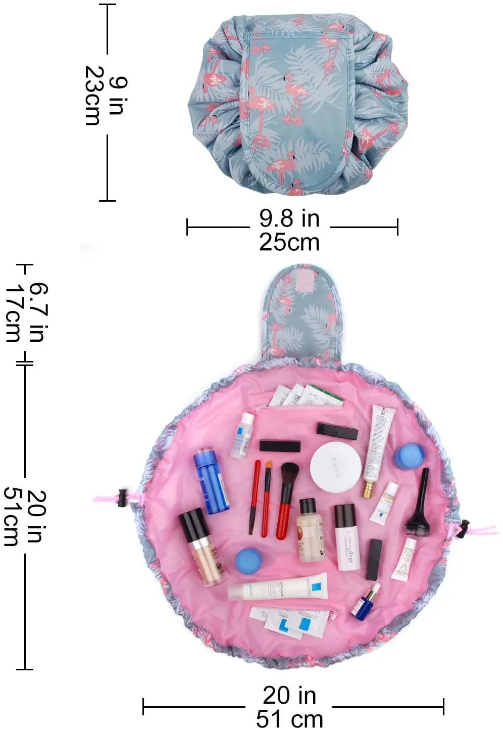 

Women's Cosmetic Bag Home Storage Mini Flamingo Bags Pouch Travel Toiletry Mini Storage Organizer Bag For Makeup Wholesale