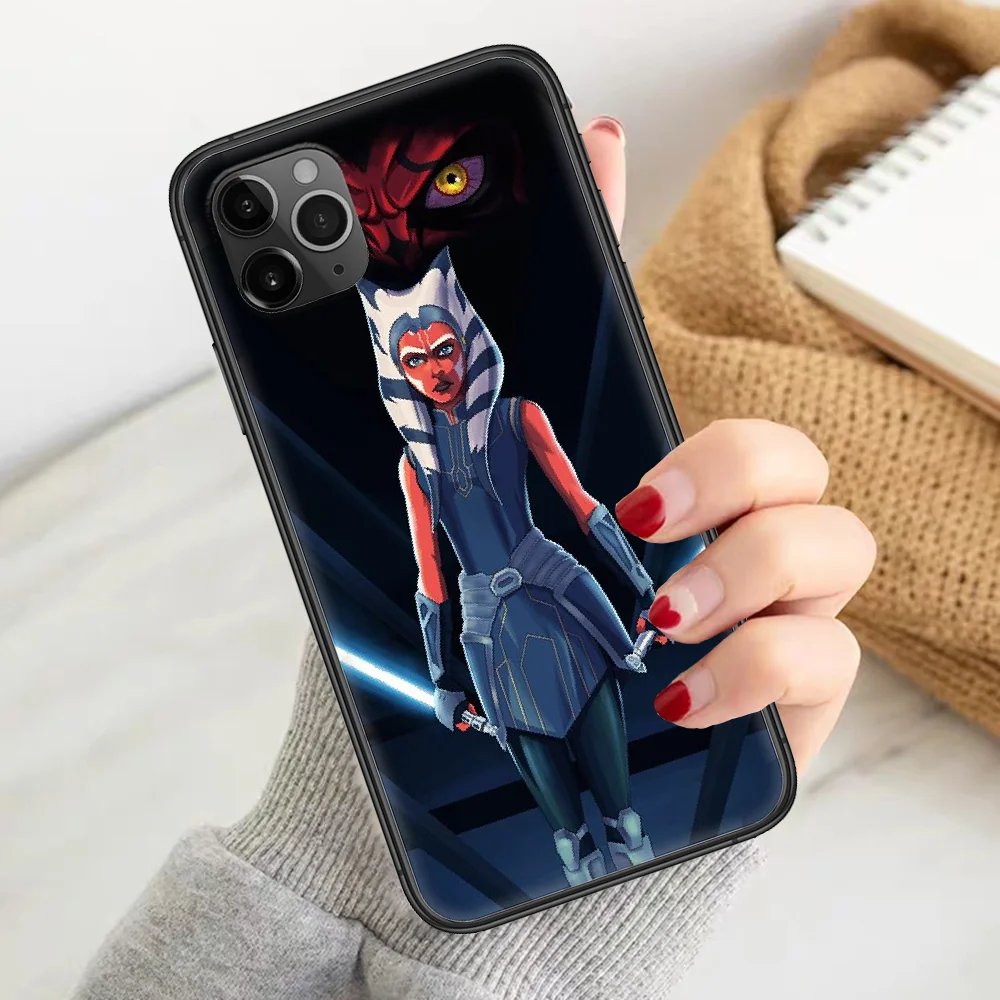

Movie Ahsokas Tanoe Phone Case Cover Hull For iphone 5 5s se 2 6 6s 7 8 12 mini plus X XS XR 11 PRO MAX black silicone