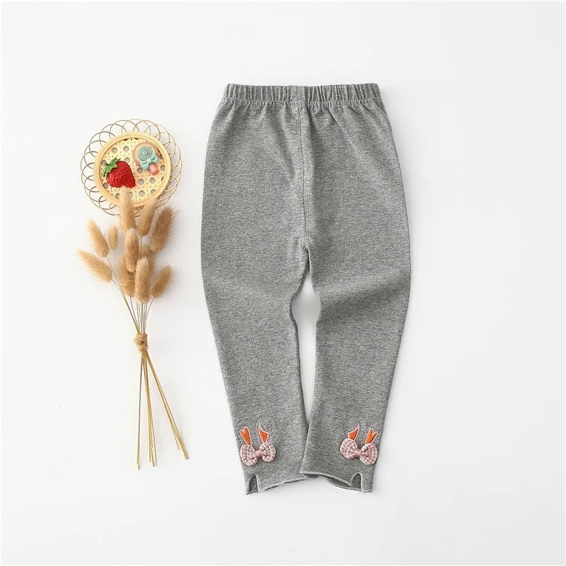 3 вида цветов новые модные штаны для девочек милые леггинсы с заячьими ушками