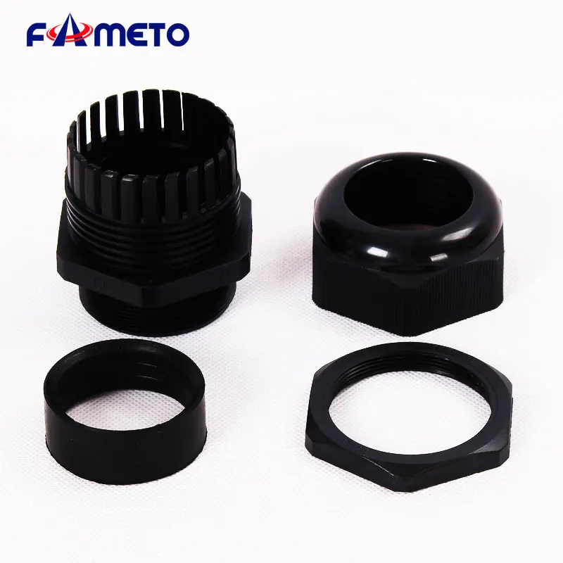 Черная кабельная втулка IP68 нейлоновый материал водонепроницаемый разъем PG7 PG9 PG11