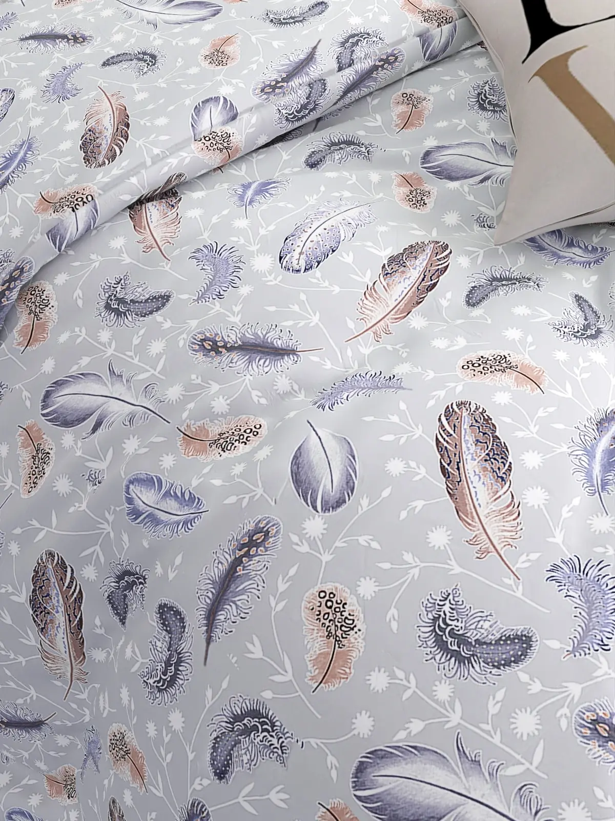 Постельное белье Сказка &quotПерышко&quot евро Наволочка 50х70 2шт Простынь на резинке