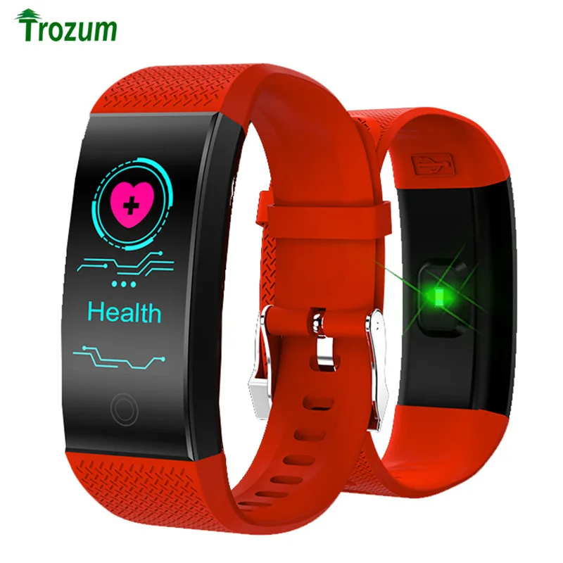 

2020 New Smart Wristband Heart Rate Fitness Tracker Men women Blood Pressure Oxygen Waterproof Sport Smart bracelet QW18 watch