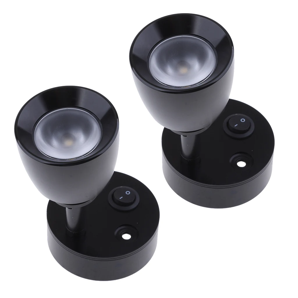 2 шт. универсальная лампа для чтения лодок RV светодиодный светильник настенный 12