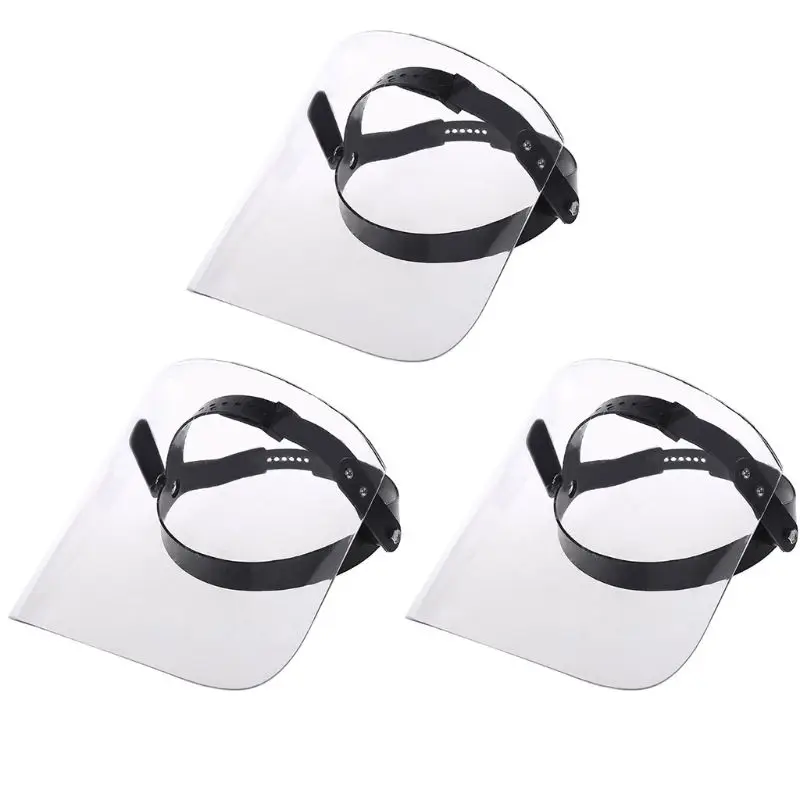

3PCS Transparent Face Shield Protective Splash Proof Dust Mask for Weld Machine