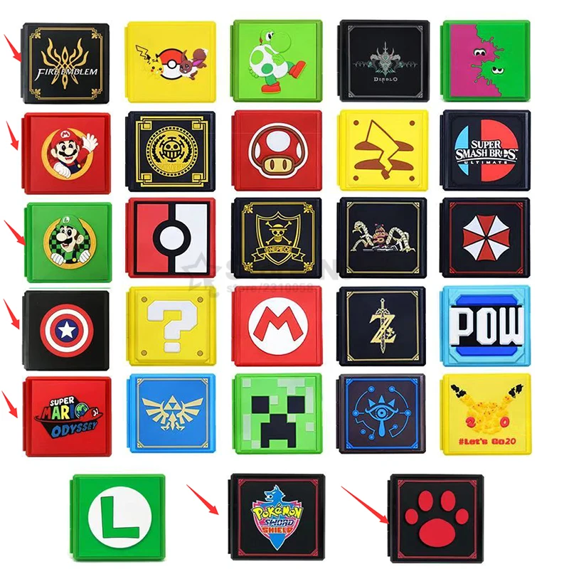 12в1 ударопрочный чехол для игровых карт с переключателем Жесткий Чехол Nitendo Switch