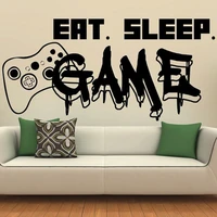 gamer wall decal eat sleep game controller video game wall sticker c5006