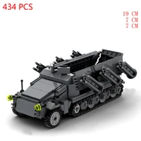 hot military wwii germany army sdkfz 251 ausf b rocket launched armored vehicles war equipment building block weapon bricks toys