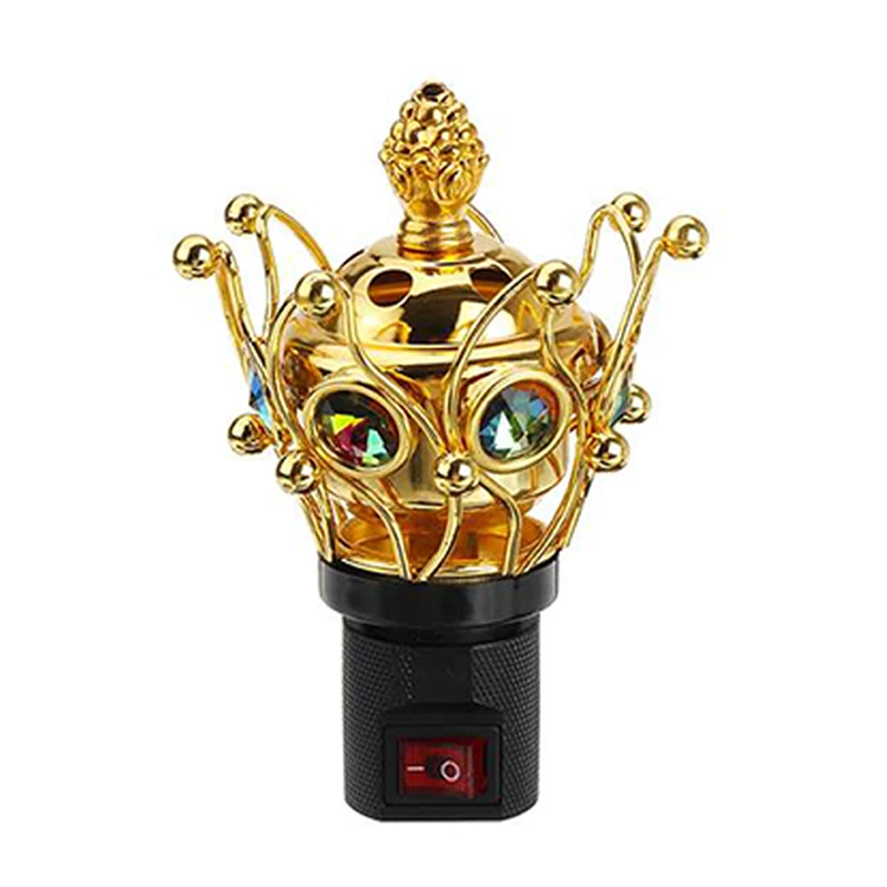 

220V-240V Portable Electric Incense Burner Oil Essential Lamp Burner Floral Decorated Desk Lamp Home Decor