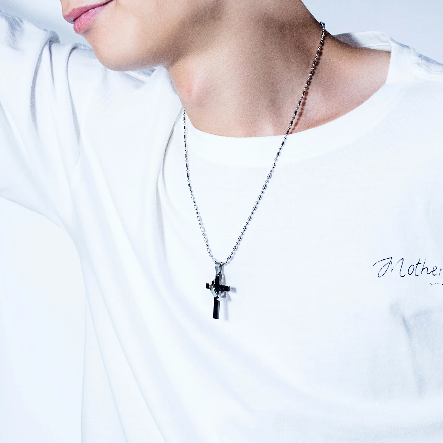 Классическое ожерелье с подвеской крестом для мужчин и женщин цепочка из