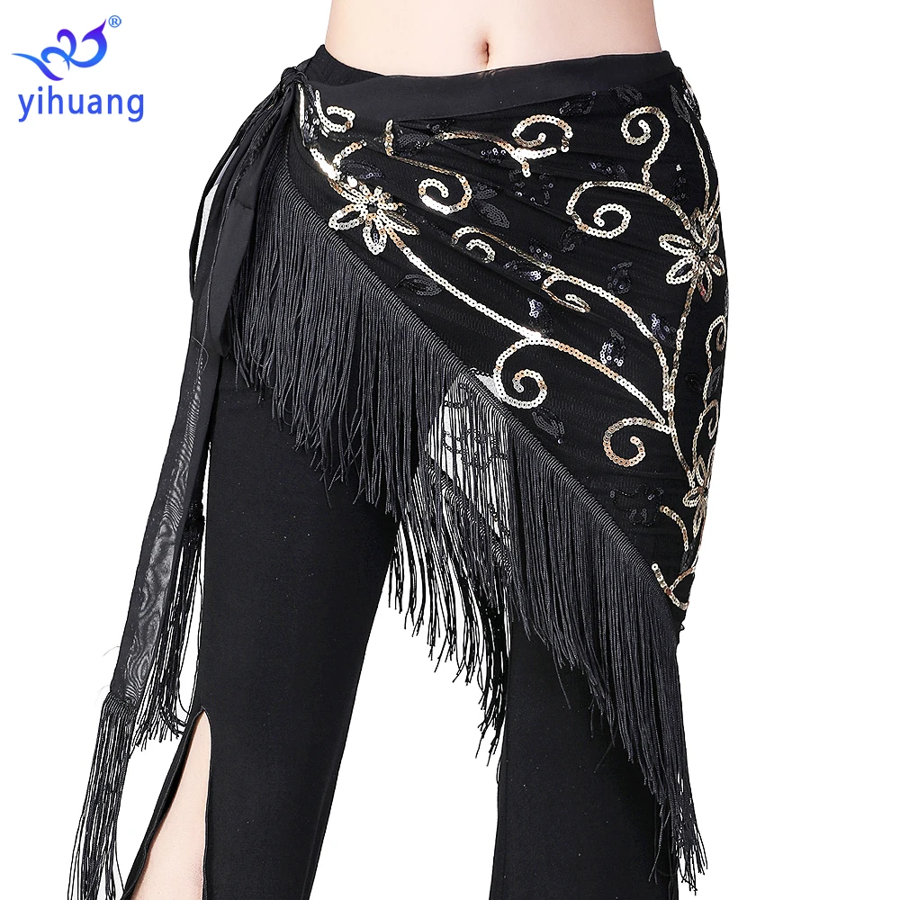 

2021 New Women Belly Dance Hip Scarf Festival Hip Skirt Belly Dancing Performance Wear Belts Bellydance Wrap Hip Scarf Skirts