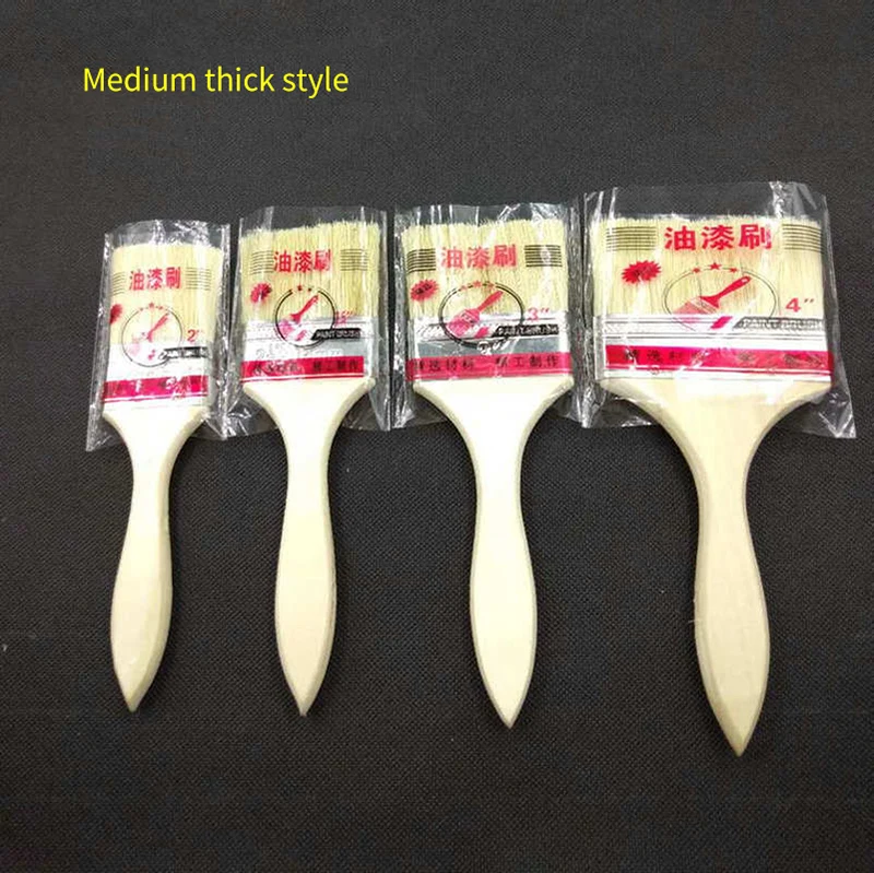 

Wooden Handle Paint Brush, Imitation Pig Bristle Wire Brush, Waterproof Boat Brush, Barbecue Brush, Thickened Brush
