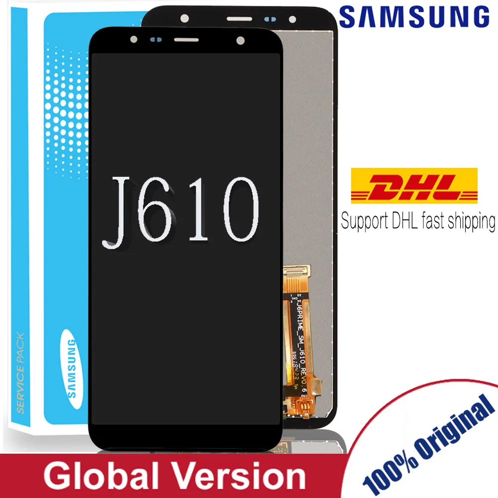 Оригинальный ЖК дисплей 6 0 дюйма для SAMSUNG Galaxy J6 + J610 J610F J610FN сменный экран Samsung Plus