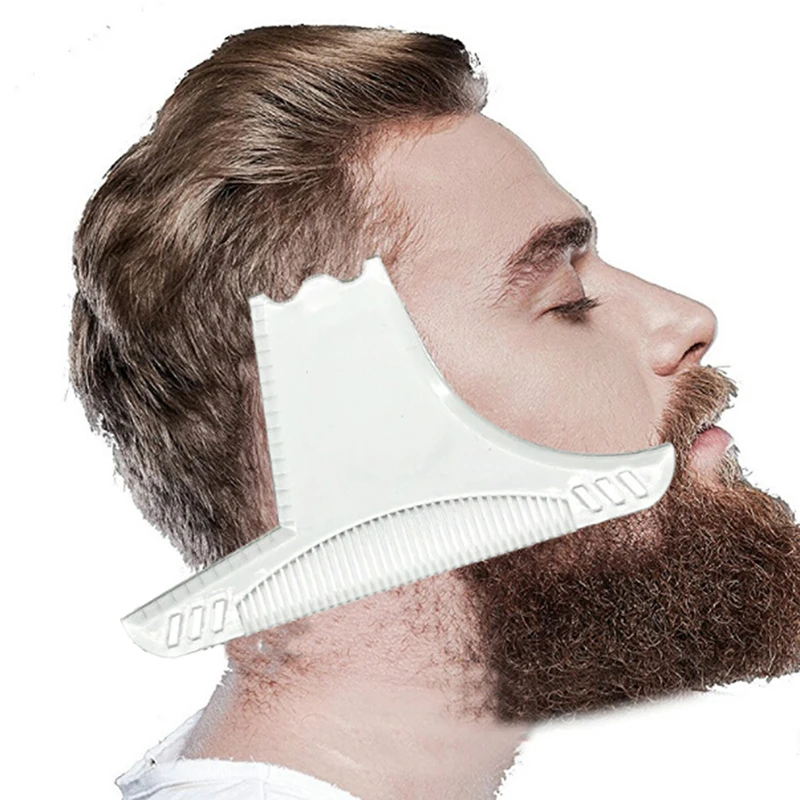 

1PC Beard Shaping Styling Tool Beard Stencil Guide Template Comb For Men Style Beard Hair Line Up Edging Tool