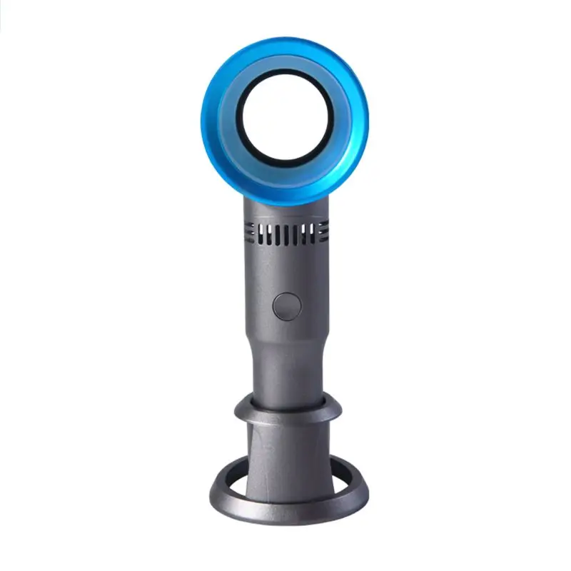 Мини Портативный ручной безлопастной вентилятор USB Перезаряжаемые голые