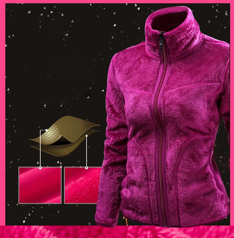 Флисовые зимние куртки Facecozy для мужчин и женщин активного отдыха походов спорта