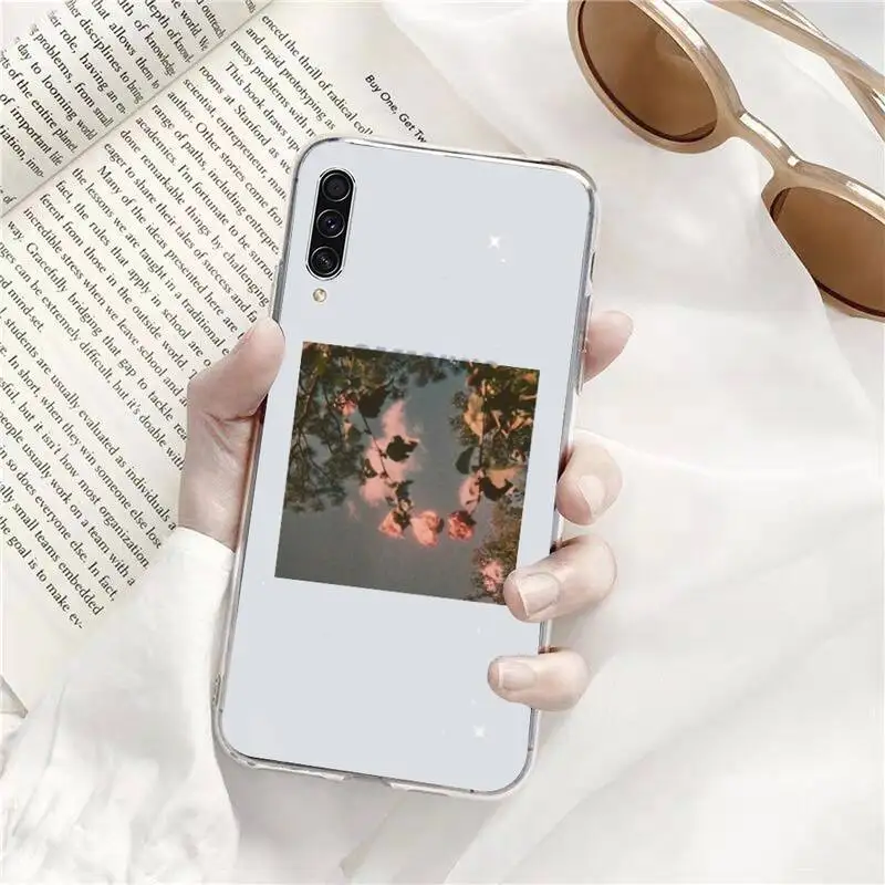 

flower Phone Case Transparent for Samsung A71 S9 10 20 HUAWEI p30 40 honor 10i 8x xiaomi note 8 Pro 10t 11 mobile bags