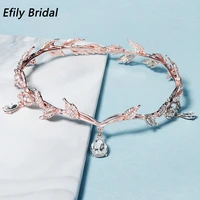 efily wedding crown headbands rhinestone tiaras and crowns for women hair accessories crystal bridal hair jewelry headpiece gift