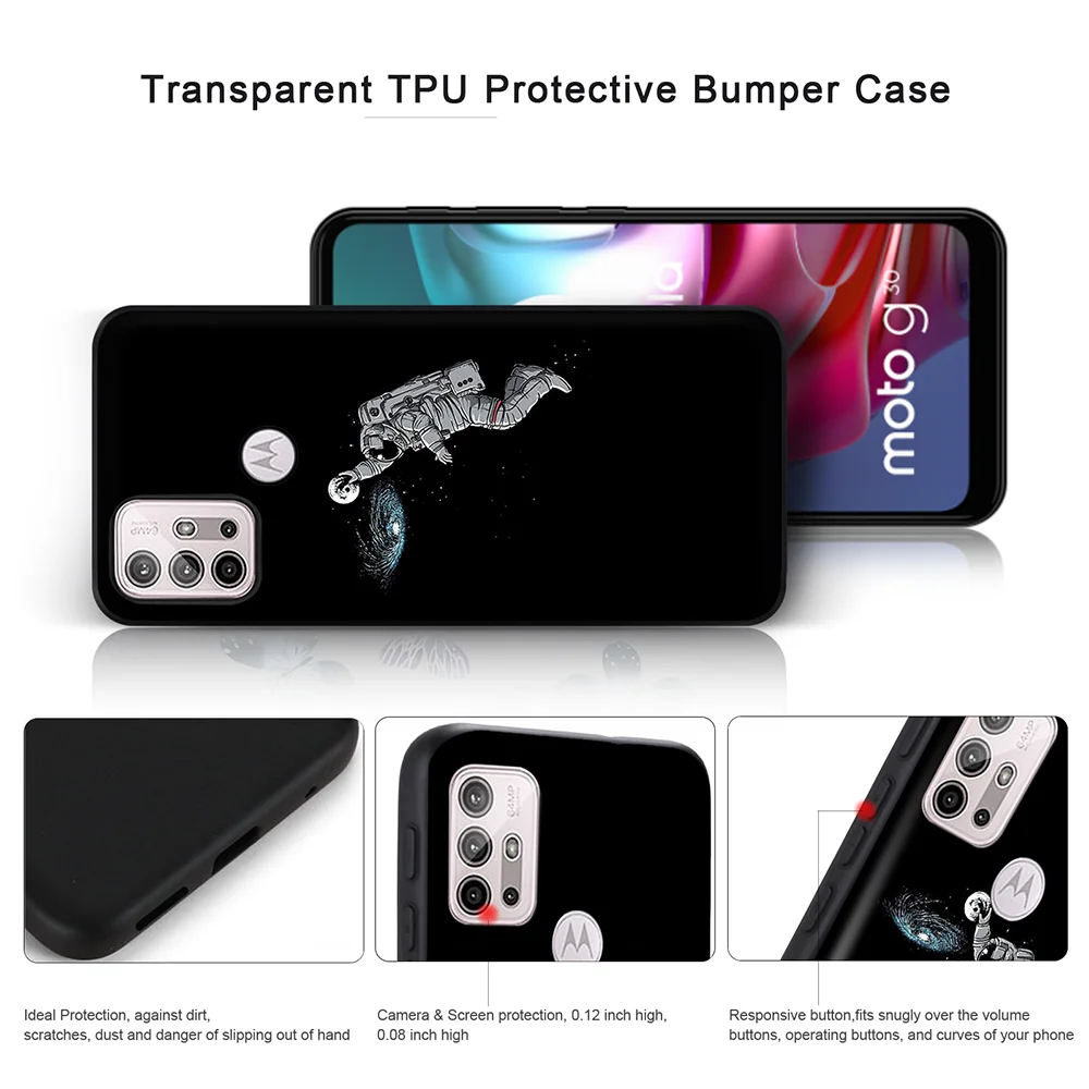 astronaut fundas phone case for motorola moto g30 g40 fusion g 5g plus e7 e20 g20 g9 play g50 g60 e7 plus e40 back shell cover free global shipping