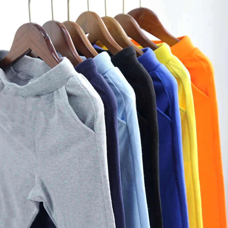 Kids Girls Boys Pants Trousers Winter Casual Cotton Elastic Waist Pencil Pants Sweatpants for Boys Girls Children Clothing