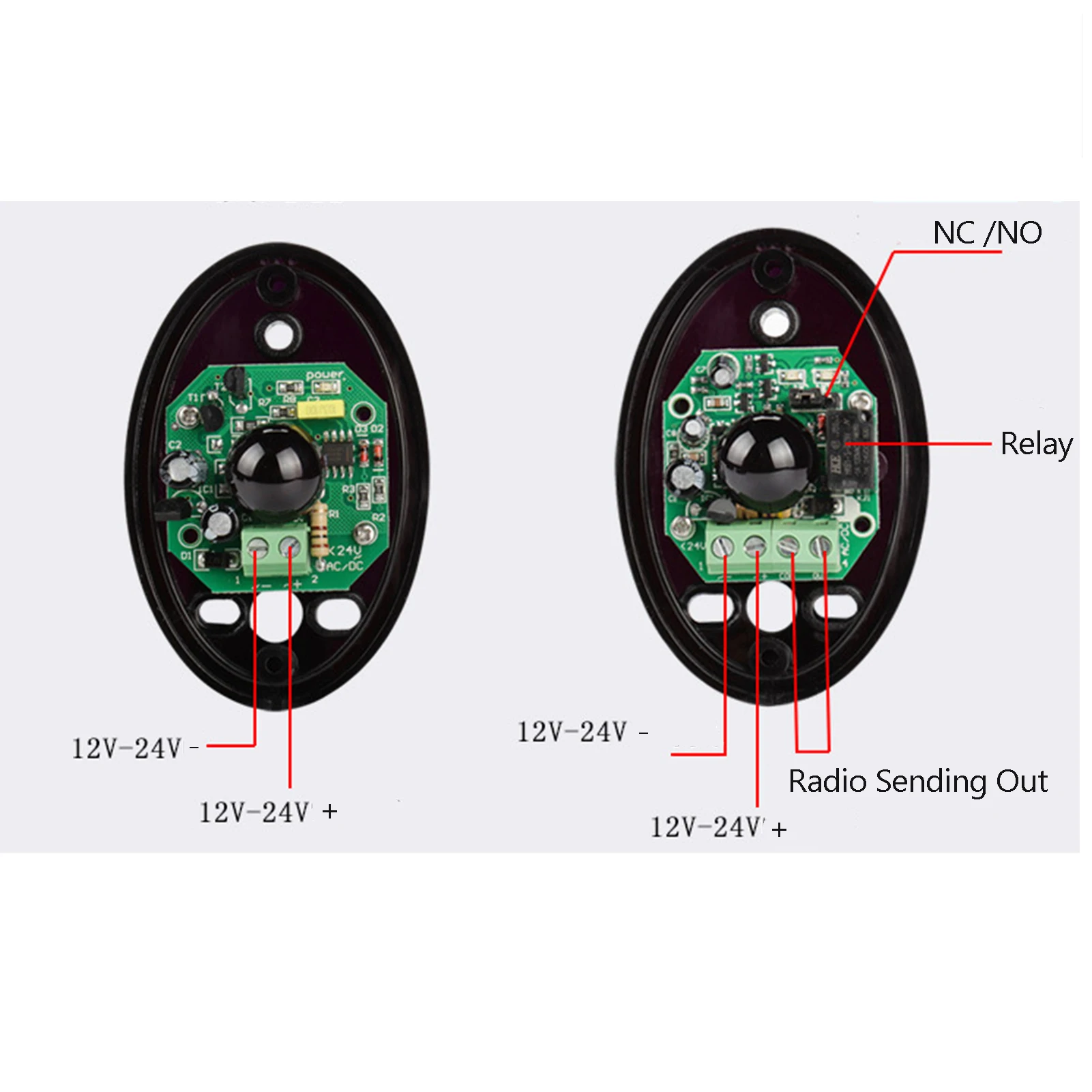 Фотоэлемент с датчиком освещенности 12-24 В переменного/постоянного тока