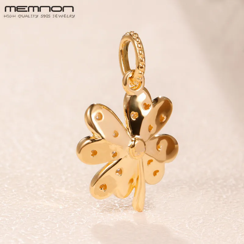 Весенние блестящие подвески в виде четырехлистного клевера 2019 из серебра 925