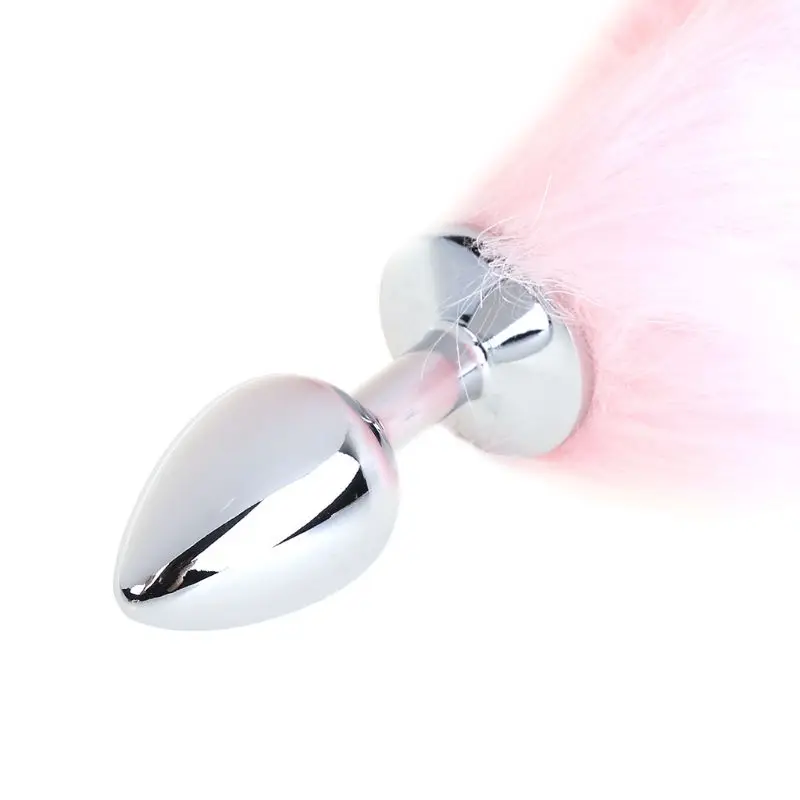 35 см Романтический продукт для взрослых любви розовый лисий хвост Анальная