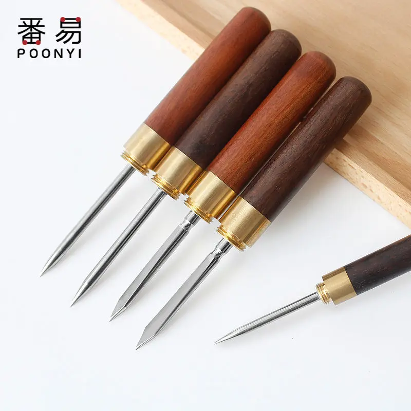 Игла для чая нож черное дерево палисандр нержавеющая сталь конус аксессуары Пуэр