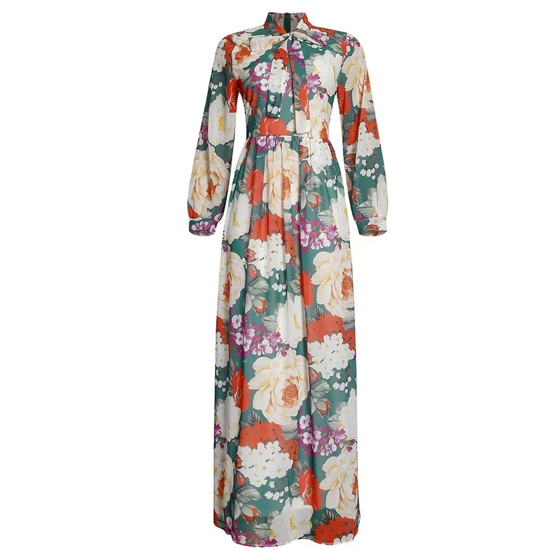 Платье Рамадан мусульманский хиджаб женская одежда Женская длинная