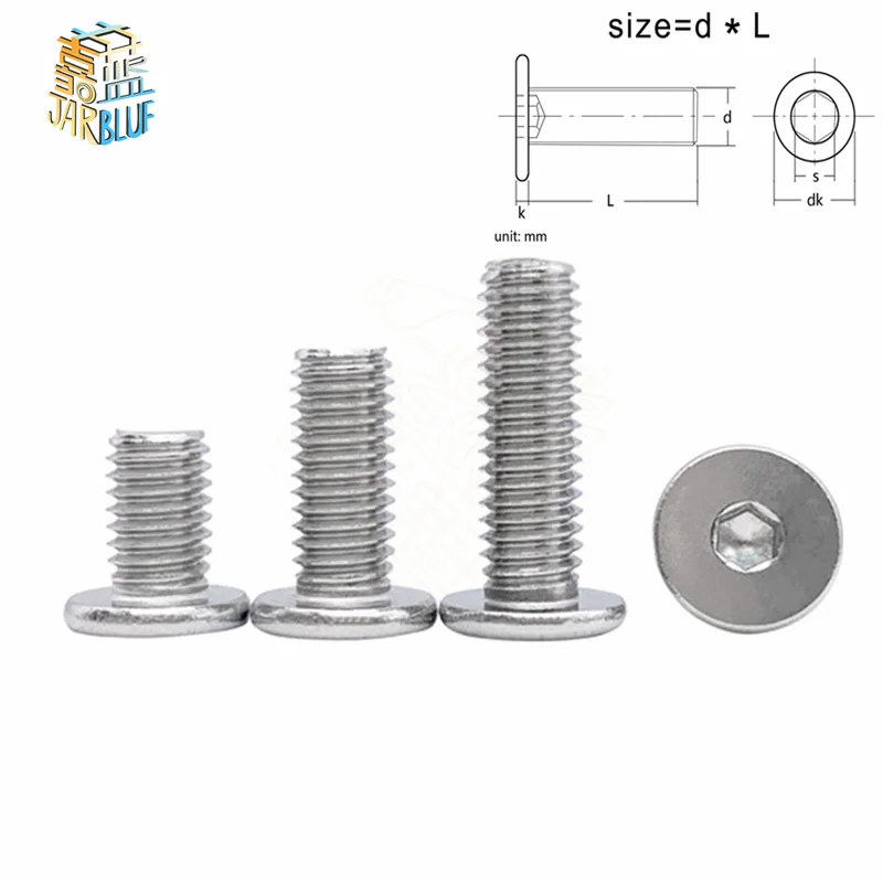 Шестигранная головка из нержавеющей стали 5-50p см M2 M2.5 M3 M4 M5 M6 M8 304 - купить по