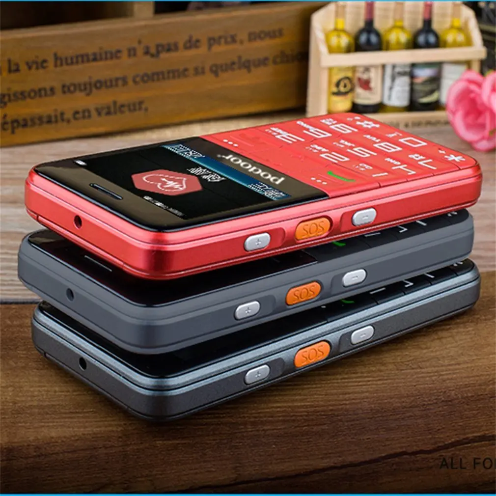 Новый L1 телефон для пожилых людей с шагомером монитором сердечного ритма и